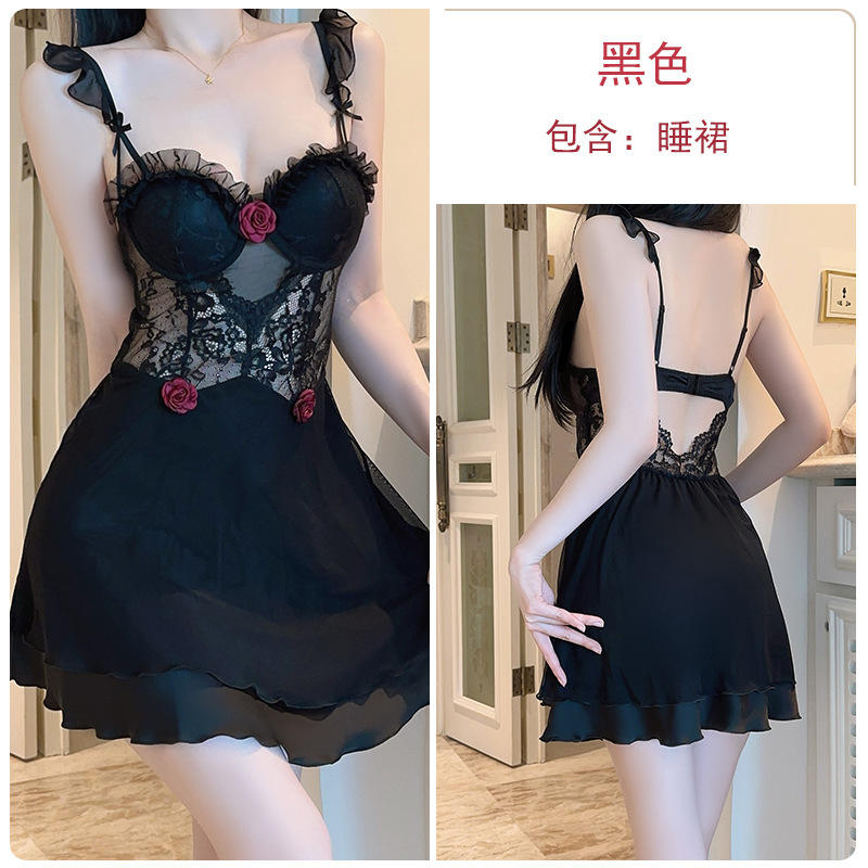 4957 noir (chemise de nuit)