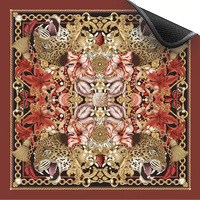 Tapis de mahjong Dragon rose Glitterville, tapis de mahjong Palm Tree, tapis de mahjong Tigre de Tartan, tapis de mahjong naturel en cannage, tapis de mahjong Peace Love