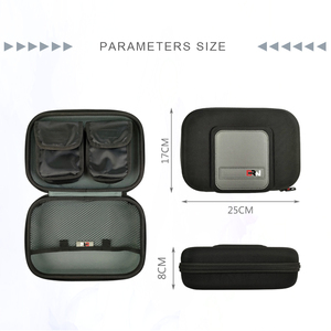 Radios móviles de mano personalizadas caja de transporte de almacenamiento duro negro duro Walkie Talkie <span class=keywords><strong>funda</strong></span> soporte bolsa de dos vías EVA Radio bolsa de transporte - Product Image 4