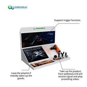 10.1 inch LCD thông minh Acrylic hiển thị đứng mỹ phẩm Sản phẩm bán lẻ cửa hàng trung tâm mua sắm bàn thúc đẩy hiển thị đứng - Product Image 3