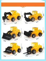 6er-Set Traktor-Spielzeugfahrzeuge für Jungen, Tortendekoration, Autos, Puppen-Ornamente, Oh Baby Happy Birthday Bagger Tortenaufsatz