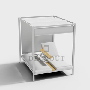 Modern Style <strong>Outdoor</strong> Sun Bed <strong>With</strong> UV Protection <strong>Canopy</strong> Garden Hotel Pool Side <strong>Daybed</strong> Aluminum <strong>Daybed</strong> - Product Image 5