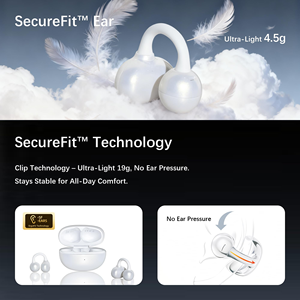 Clip on Earbuds LED Indicator <b>for</b> 6.0 ENC Noise Cancelling IPX4 Waterproof Touch <b>Control</b> <b>for</b> Daily Commuting Work - Product Image 2