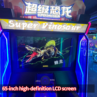 Équipement de parc d'attractions intérieur : Machine de tir Super Dinosaure, simulateur d'arcade à monnayeur pour 2 joueurs, pour enfants et adultes