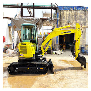 รถขุดขนาดเล็กมือสอง Yanmar Vio55-5B Vio55 Vio 55 55-5B 5 ตัน EPA CE ของแท้จากญี่ปุ่น รถตีนตะขาบแบบมือสอง พร้อมแขนขุดแบบสวิง - Product Image 5