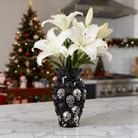 Nouveautés Halloween 2026 : Vase Squelette Créatif en Résine 15 cm – Décoration de Table Thème Halloween
