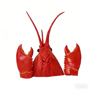 Máscara de Cangrejo y Langosta de Dibujos Animados <span class=keywords><strong>Cyou</strong></span>, Guantes de Látex, Disfraz Ecológico de Cara Completa para Halloween, Cosplay, Cómic, Carnaval, Fantasía - Product Image 5