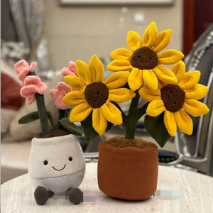 Collection de jouets en peluche JC la plus vendue : Famille de 4 légumes, Plantes vertes en pot, Famille de ballons de sport, Poupées mignonnes en peluche courte, Unisexe, Tous âges - Product Image 2