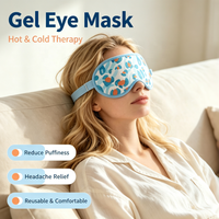 Masque pour les yeux en gel réutilisable chaud et froid pour la thérapie | Réduire les gonflements et soulager les maux de tête