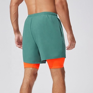 Shorts de course 2 en 1 pour hommes, anti-transpiration, avec poche pour téléphone, vêtements de sport, shorts de <span class=keywords><strong>basket</strong></span>-ball, shorts de gym - Product Image 5