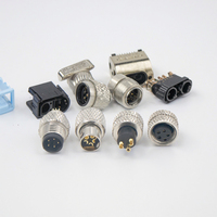 Connecteur de capteur M8 DIN, contact en laiton, câble en aluminium PVC PUR, 3-8 broches mâle droit, assemblage de câble étanche IP67 surmoulé