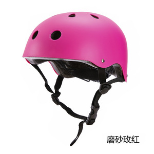 Casco de ciclismo para niños, ajustable, color azul sólido, con ventilación, unisex, para uso infantil - Product Image 3