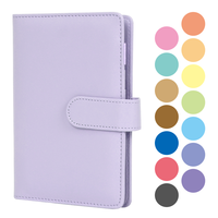 Carnet de budget A6 à couverture rigide en cuir PU, 100 feuilles, carnet hebdomadaire et mensuel