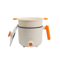 Cuisinière vapeur électrique multifonction 1,5 L avec cuve intérieure antiadhésive et commande mécanique pour usage domestique et hôtelier (pour nouilles)