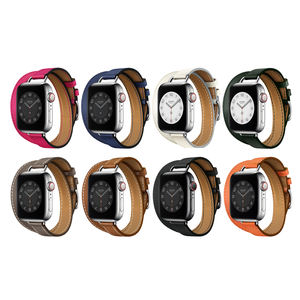 Correa IVANHOE Attelage Double Tour para Apple Watch 10, Correa de Cuero Genuino de 42/38 mm, Brazalete para iWatch Series 5 6 SE 7 8 9 10 - Product Image 4