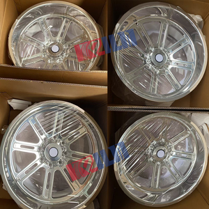 ล้อแม็กซ์อะลูมิเนียมฟอร์จขอบลึก 24 นิ้ว ขัดเงาโครเมียม ขนาด 24x14/24x12 จำนวน 4 ชิ้น ใหม่ - Product Image 2