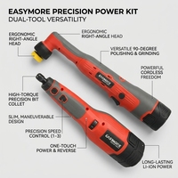 Kit de polisseuse mini sans fil 12V pour bricolage, batterie Li-ion 2.0Ah, moteur sans balais, vitesse variable 25W/45W, polisseuse d'angle pour voiture