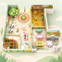 Nouvelles Jeuuses Conceptions Thème Ferme Jeux Interactifs Jouet Vache Aire de Jeu Enfants Aire de Jeu Intérieure Ferme Équipement de Jeu de Rôle
