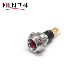 Filn 19mm 12V-24V 110V-220V Bàn phím không dây với chỉ số đèn pin thiết bị đầu cuối lõm đầu không thấm nước CE ul giấy chứng nhận - Product Image 4