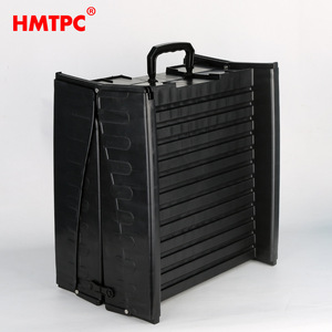 Rampa portátil para perros Hmtpc, plegable, antideslizante, escalera para mascotas para maletero de camioneta, negra, 4000g, material PP - Product Image 2