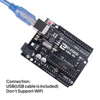ELEGOO para Placa R3 ATmega328P con 32KB de RAM y Cable USB de Memoria - Kit de Demostración de Prototipo Compatible
