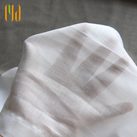 Cortina de Lujo Ignífuga, Tejida, Transparente, con Pliegues, Aspecto de Lino, para Todas las Estaciones, para Ventanas Francesas, Personalizable, para Hoteles Boutique