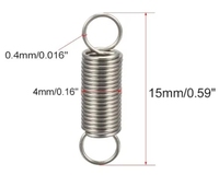 Ressort en acier inoxydable à double crochet personnalisé, petite taille, à tension réglable, longueur sur mesure, pour meubles, automobiles et accessoires de quincaillerie