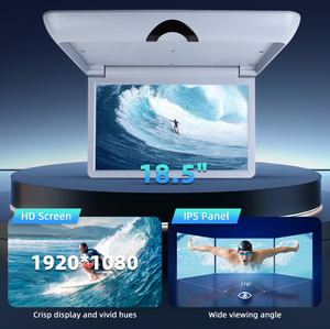 Venta de Fábrica Monitor de Techo HD de 19.5" para Autobús, Pantalla Plegable para Coche, Publicidad, <span class=keywords><strong>12V</strong></span>-24V FM/IR/USB para Tren y Barco - Product Image 4