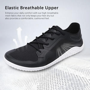 Zapatillas Minimalistas Ecológicas de Marca Propia, Flexibles, con Puntera Ancha, Parte Superior Tejida Transpirable, Estilo Slip-On, para Pies Descalzos - Product Image 5