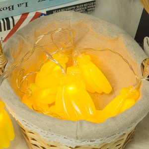 Nouvelles guirlandes lumineuses LED d'extérieur et d'intérieur avec design banane, alimentées par piles, pour la décoration de mariage, de fêtes et de Noël - Product Image 2
