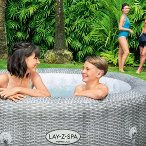 Baignoire <span class=keywords><strong>gonflable</strong></span> portable ronde en PVC au design moderne de luxe Baignoires thermales de haute qualité pour adultes enfants Capacité de 6 personnes Utilisation dans la salle de bain - Product Image 5