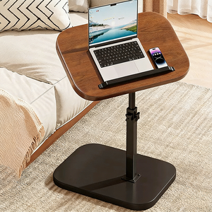 Escritorio de Estudio Portátil Ajustable para Dormitorio Estudiantil, con Almacenamiento Simple, Giratorio, de Madera Sólida, Venta al Por Mayor - Product Image 1