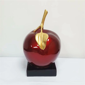 Promotion Sculpture artisanale en résine de haute qualité en forme de <span class=keywords><strong>pomme</strong></span> pour la décoration de la maison - Product Image 3