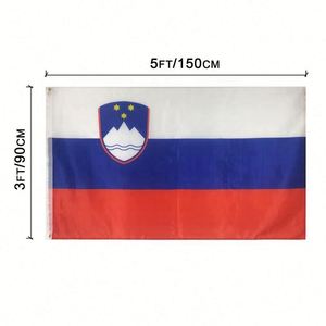 Bandera de Eslovenia 100% Poliéster, 3x5 pies, Económica, Personalizada, Impresión Digital, Duradera y Ecológica - Product Image 2