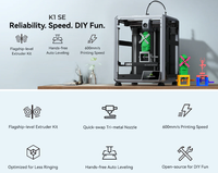 适用于Creality K1 SE家用桌面3D打印机600mm/s高速自动调平三金属喷头开源支持PLA材料
