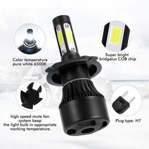 Faros LED para Coche, Ampolla H11, HB3, HB4, 9005, 9006, Enchufe X7 S2, 4 Lados, H7, H4, H1, 6500k, 12V, 8000LM, Novedad - Product Image 6