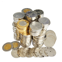 Pièce personnalisée promotionnelle en alliage de zinc vierge fer or argent laiton plaqué pièce de billard en métal pièce de jeu de billard africain