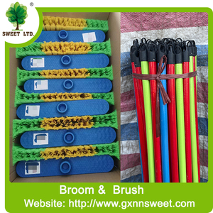 Vente en gros SWEET Escobas Por Mayor Palo De Escoba De Madera Balai avec manche en bois pour le <span class=keywords><strong>nettoyage</strong></span> des sols Balai - Product Image 5