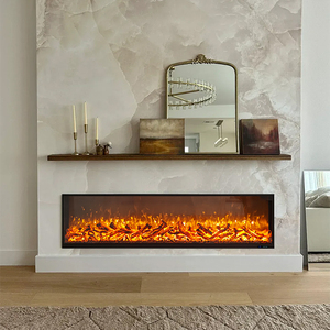 <span class=keywords><strong>Chimenea</strong></span> Eléctrica <span class=keywords><strong>Empotrada</strong></span> en la Pared con Llama Realista, Ahorro <span class=keywords><strong>de</strong></span> Energía, para Hogar, Villa, Dormitorio, Uso Interior - Product Image 2