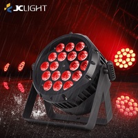 Projecteurs LED Par Can Slim Étanche IP65 avec RGBWA/UV 6-en-1, Contrôle DMX512/Activé par le Son, IRC90 pour Éclairage de Club/Scène