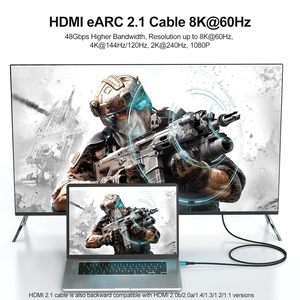 Cable <span class=keywords><strong>HDMI</strong></span> 2,1, <span class=keywords><strong>8K</strong></span>, 60Hz, <span class=keywords><strong>5M</strong></span>, 16,5 pies, UHD, <span class=keywords><strong>8K</strong></span>, alta velocidad, 3D, <span class=keywords><strong>8K</strong></span>, 48Gbps, 4320P, venta al por mayor - Product Image 5