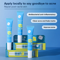 Crème gel réparatrice à l'acide salicylique Moika 20g, anti-inflammatoire, réduit l'acné, resserre les pores