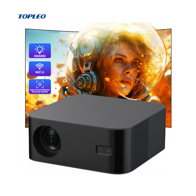 Topleo LCD Android Smart Modern Projector Home Short Throw Laser Projector 4k