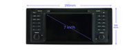 Système de navigation gps à écran tactile de voiture MEKEDE Android WiFi pour 7 pouces-BMW-X5-E53 FM AM ADAS DVR 4G LTE