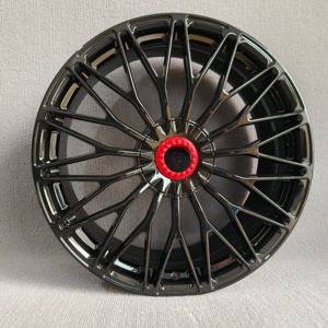 Rines de Aleación de Aluminio Forjados Personalizados en Negro Cromado para Autos de Pasajeros, 5x112 5x114.3 5x120 18 20 24 26 Pulgadas, para <span class=keywords><strong>Lamborghini</strong></span> - Product Image 4