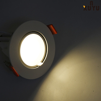 Spot encastré LED COB moderne, dimmable, anti-éblouissement, orientable, en aluminium, pour plafond, idéal pour centres commerciaux, bureaux et espaces commerciaux