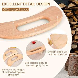 Corps professionnel bois hêtre <span class=keywords><strong>Guasha</strong></span> conseil outils de Massage portable en bois Gua Sha - Product Image 5
