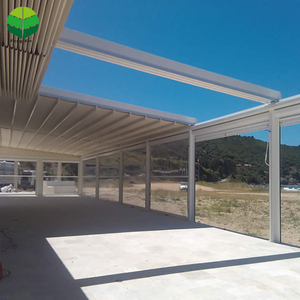 Gazebo di Alta Qualità con Tenda in PVC, Tenda Elettrica con LED, Pergola in Alluminio Personalizzata <span class=keywords><strong>per</strong></span> Ristoranti e Decorazioni Esterne - Product Image 2