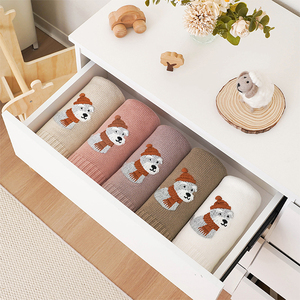 <span class=keywords><strong>Couverture</strong></span> douce en coton pour bébé Mimixiong avec motif de chien mignon de dessin animé, compagnon confortable pour la petite enfance - Product Image 6