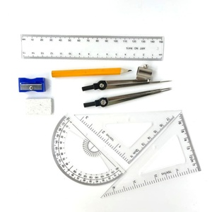 Venta al por Mayor de Juego de Matemáticas Metálico A5001 Económico, Juego de Geometría de 9 Piezas, Juego de Matemáticas - Product Image 4
